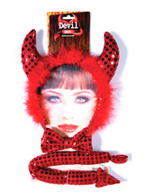 Forum Novelties Womens Devil Accessory Kit, Red, One Size - £30.11 GBP