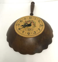 Vintage Ma Leck Wooden Frying Pan Clock. Battery System Needs Replaced - $19.79