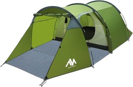 Camping Tents For 3-4 People, Ayamaya Waterproof Motorcycle Tent 2 Room ... - £112.65 GBP