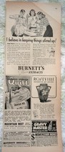 Burnett’s Extracts Roseville  More Small Magazine Print Advertisements A... - £3.97 GBP
