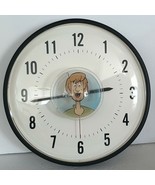 RARE Scooby Doo Shaggy Wall Clock Battery Operated 13&quot; Diameter Keeps Go... - £98.73 GBP