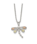 Black Hills Gold Sterling Silver with 12K Gold Accents Dragonfly Necklace - €111,72 EUR