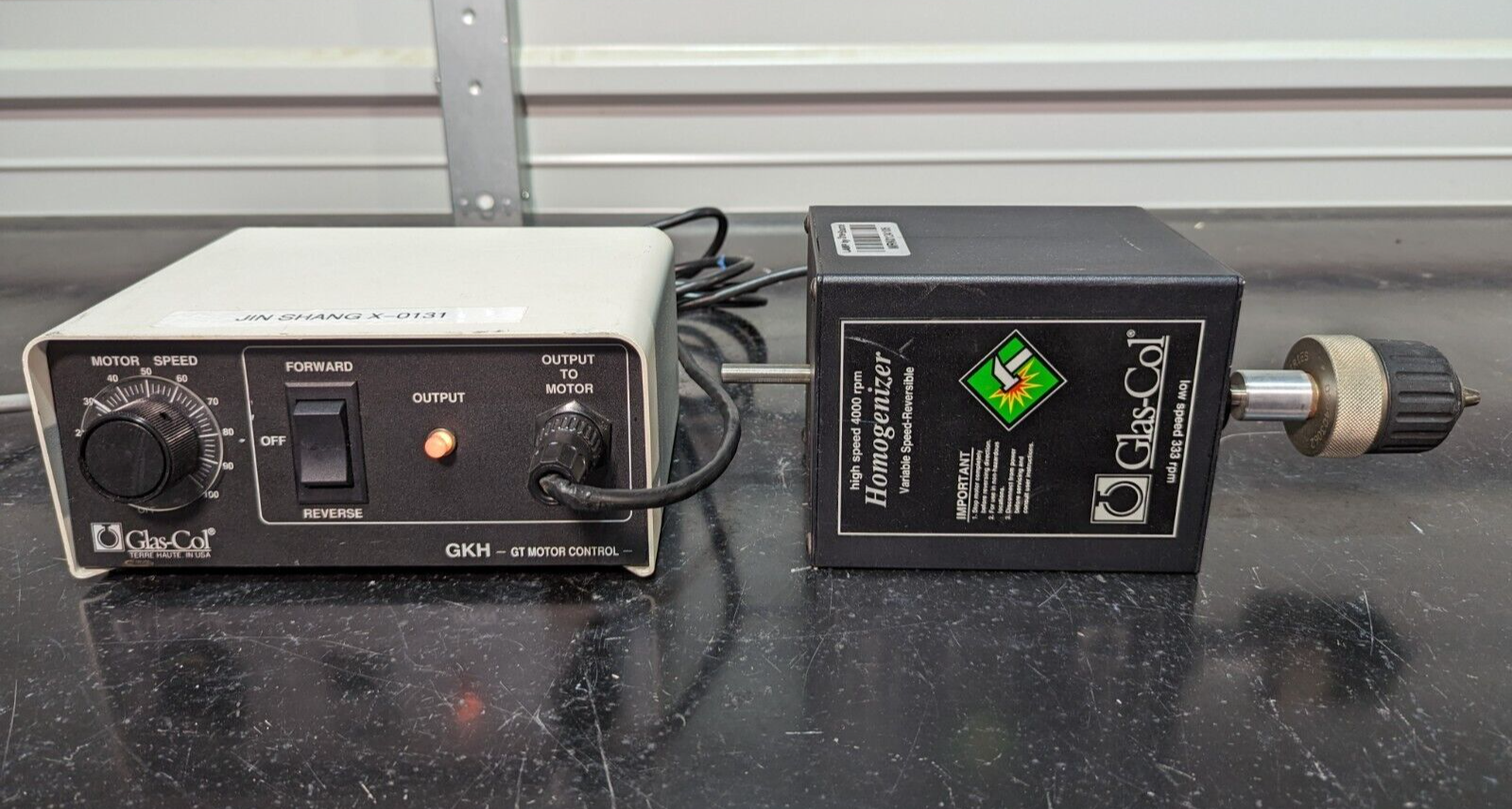 Glas-Col 099C K54 Variable Reversible Homogenizer &amp; GKH GT Motor Control... - $535.50