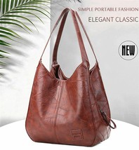 Vintage Women&#39;s Handbag Travel Leather Shoulder Classic Fashion Beauty Purse New - £28.20 GBP