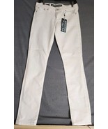 Affliction Premium Black Jeans Womens 29x 31 Tara White Raquel Skinny De... - $458.89 MXN