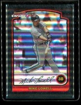 2003 Topps Bowman Chrome Refractor Baseball Card #62 Mike Lowell Florida Marlins - £13.21 GBP