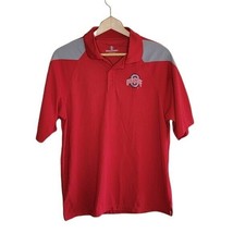 Holloway | NCAA Ohio State Red Short Sleeve Polo, size medium - £14.41 GBP