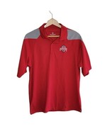 Holloway | NCAA Ohio State Red Short Sleeve Polo, size medium - £14.55 GBP