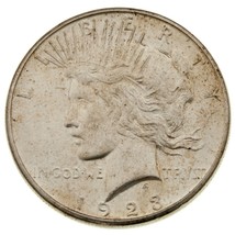 1923-S Silver Peace Dollar in Choice BU Condition, Excellent Eye Appeal - £82.12 GBP