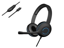 Cyber Acoustics Stereo USB-C Headset (AC-5014) for PC &amp; Mac, in-line Controls fo - £30.37 GBP