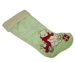 Winnie the Pooh &amp; Piglet Christmas Stocking Present Light Green Target D... - £10.30 GBP
