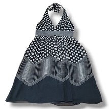 BCBGMaxazria Dress Size 8 Silk Dress Polka Dot Halter Dress Sleeveless O... - $45.53
