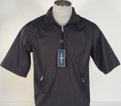 Polo Golf Ralph Lauren Black 1/2 Zip Mesh Lined Wind Shirt Mens NWT - £119.46 GBP
