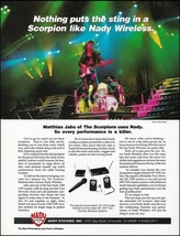 The Scorpions Matthias Jabs 1994 Nady 1200 VHF Wireless System ad print - £3.31 GBP
