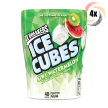 6x Bottles Ice Breakers Kiwi Watermelon Flavor Ice Cubes | 40 Pieces Per Bottle - £31.03 GBP