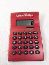 Conoco Phillips calculator red metal promotional item conocophillips cle... - $49.00