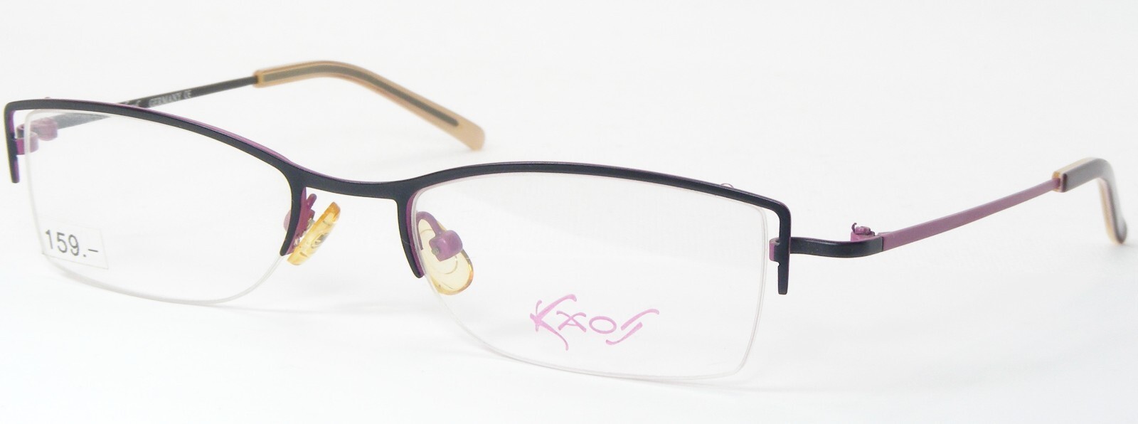 KaOS SIXTY EIGHT 1 Noir Mat/Magenta Unique Rare Lunettes 49-18-125 - $96.07