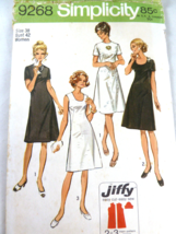vintage 70s simplicity 9268 size 38 bust 42 Jiffy Easy 2-3 Main pieces U... - $8.90