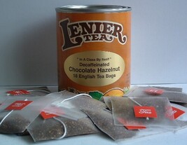 Lenier's Decaffeinated Chocolate Hazelnut Biodegradable 2g Tea Bags 18 C... - $11.99