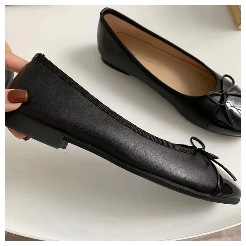 2024 Spring Round Toe Flat Casual Shoes Women Flats Ballet Female Ballerina Soft - £130.86 GBP