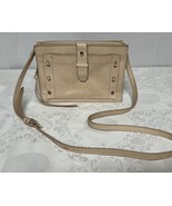 Botkier NY Warren City Crossbody Tan &amp; Gold Leather Studded Purse - $74.90