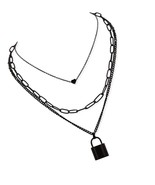 Gothic Layered Choker Necklaces, Goth Choker, Grunge - £37.61 GBP