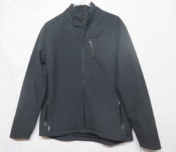 Icebreaker Women’s Jacket Black Merino Wool Blend Taped Full Zip Soft Shell - $64.12