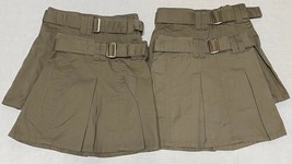 No Fuze Girls Skirt Size 4 Khaki Uniform 4 Pair Pre Owned READ 939A - $21.24