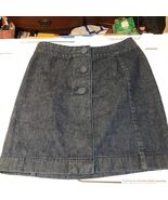 Ann Taylor womens skirts size 4 demin 100% cotton A line button detail  - €17,04 EUR