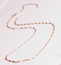 Solid 14k Pink Rose gold Fancy  necklace chain 14&quot; 16&quot; 18&quot; 20&quot; 22&quot; 24&quot; US Seller - £78.34 GBP