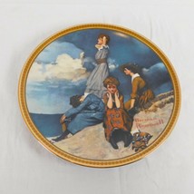 Norman Rockwell Collector Plate Knowles “Waiting on the Shore” COA 1981 Women - $9.75