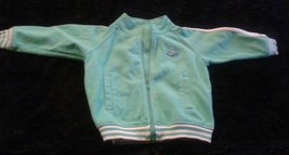 Vtg 90's Tommy Hilfiger Green Blue Zip Up Jacket Babies Toddlers Sz12-18 Months - $19.40