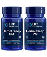 HERBAL SLEEP PM  SLEEP AID 60 Capsule  LIFE EXTENSION - $34.89