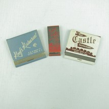 3 Vintage Matchbooks FULL Roof&#39;s Restaurant, Lin Far &amp; Bar Castle Restau... - $19.99