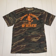 Camouflage Ask Me About My Wiener Lucky Louie’s T-shirt M - £19.41 GBP