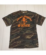 Camouflage Ask Me About My Wiener Lucky Louie’s T-shirt M - £19.33 GBP