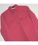 ORVIS TROUT BUM FISHING / SNAPS COTTON SHIRT ~ Sz Medium ~ RED /  VENTED... - $25.76 CAD