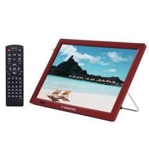 Trexonic 14&quot; Red Portable Widescreen LED TV TRX-14D AC/DC Remote HDMI AV... - $119.81