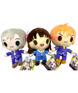 Set of 3 Plush Toys Fruits Basket Anime Crunchyroll Tohru, Yuki, Kyo 7 i... - $48.99