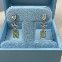 Igi 3.16 TCW Intense Gelb Strahlender Kunstdiamanten Grown Diamant Ohrri... - $110,949.78 MXN