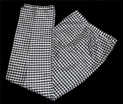 Ralph Lauren Silk Black White Gingham Check Cotton Lined Pants Wm&#39;s 6P W... - $655.95 MXN