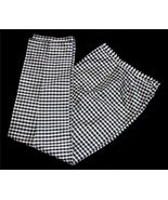 Ralph Lauren Silk Black White Gingham Check Cotton Lined Pants Wm&#39;s 6P W... - $47.85 CAD