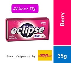 24 tins X Mints Wrigley&#39;s Eclipse Berry Sugarfree Candy Tin Fresh Breath - £108.98 GBP