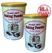 2 Packs  Trader Joe&#39;s Baking Powder Aluminum Free and Double Acting 8.1 Oz  - $325.87 MXN