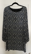 Laundry by Shelli Segal Casual Dress Size 10 Blue White - £23.97 GBP