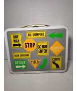 Vintage 1972 Highway Signs Metal Lunchbox Ohio Art No Thermos  SEE PICS ... - $29.69