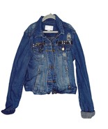 Dollhouse Junior Size Medium Dark Denim Jacket with Metal Studs Medium - £11.66 GBP