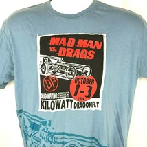 Dragonfly Mad Man vs. Drags Retro Distressed Racing Retro M T-Shirt Medium Mens - £18.80 GBP