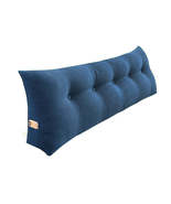 SOGA 100cm Blue Triangular Wedge Bed Pillow Headboard Backrest Bedside T... - $81.50