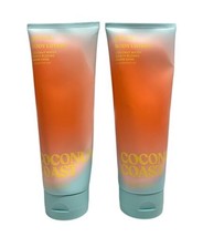 (2) Victoria&#39;s Secret Pink Coconut Coast Body Lotion + Essential Oils 8oz Sealed - £19.24 GBP